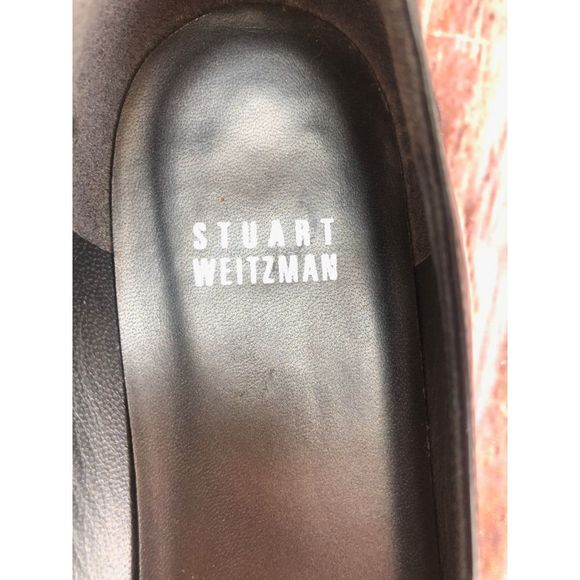 Stuart Weitzman Patent Peep Toe‎ Buckle Flats - Picture 4 of 8